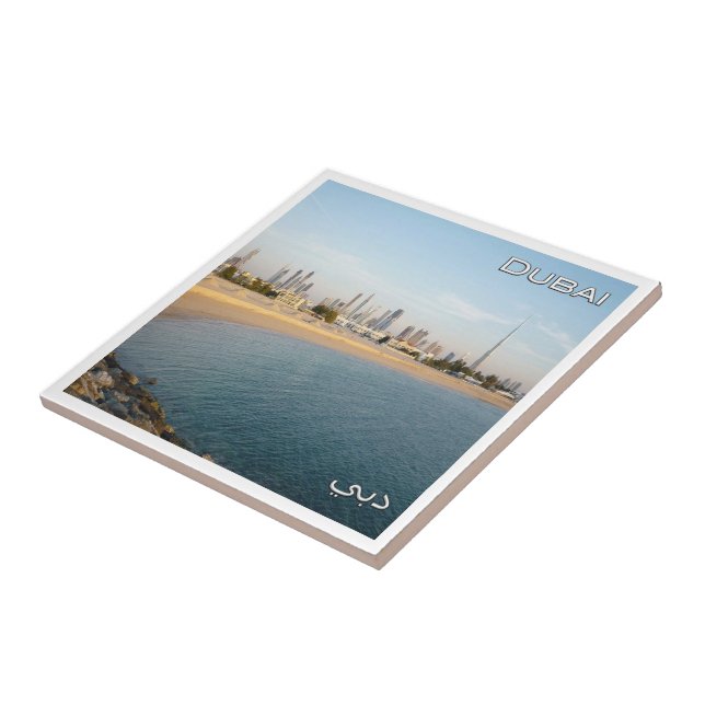 zAE041 DUBAI panorama United Arab Emirates, Tile (Side)