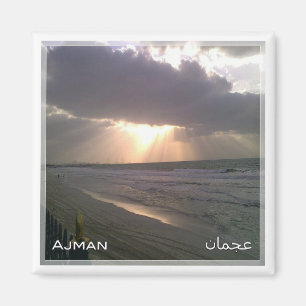 zAE052 AJMAN beach, United Arab Emirates Magnet