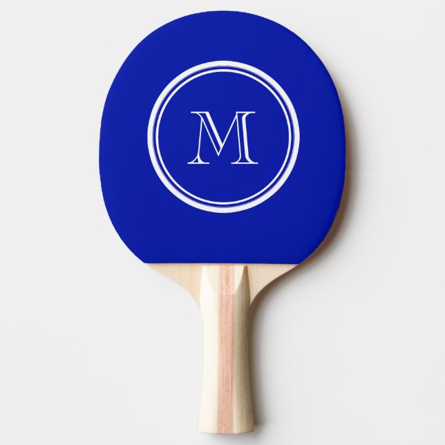 Zaffre Blue High End Coloured Ping Pong Paddle (Front)