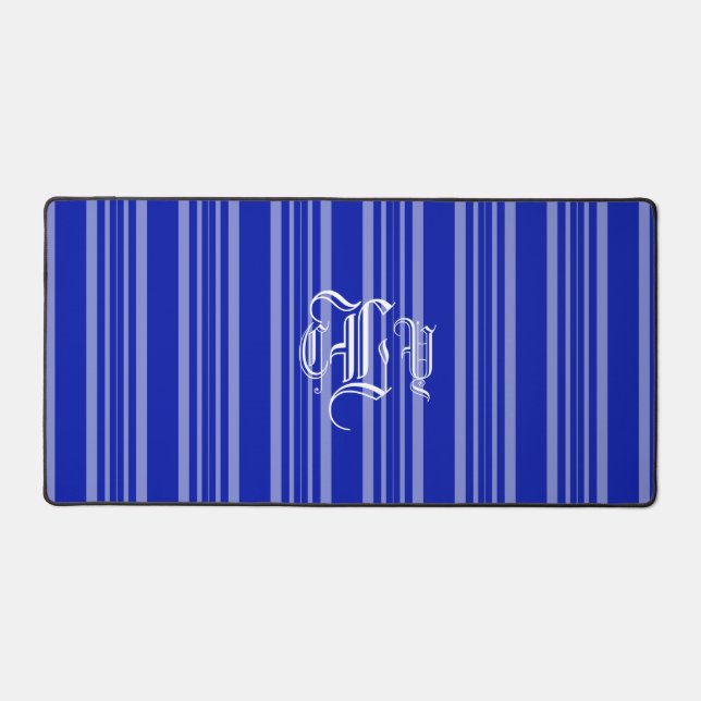 Zaffre rayures blanc Monogramme (Recto)
