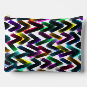Zag Zig Abstract Art Accessory Pouch