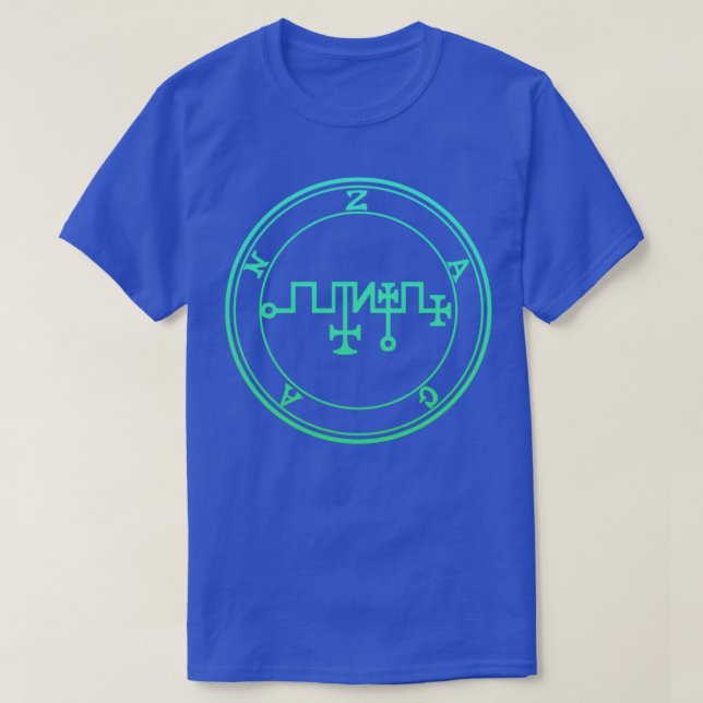 Zagan Sigil Turns Metals Into Coins Green Gradient T-Shirt (Design Front)