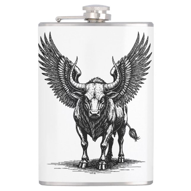 Zagan Unleashed Hip Flask (Front)