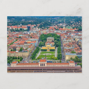 Zagreb aerial Postcard