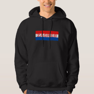 Zagreb City in Croatian Flag Colours Hoodie