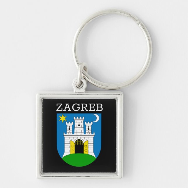 Zagreb Coat of Arms Keychain (Front)