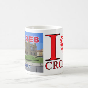 Zagreb, Croatia I Love Coffee Mug