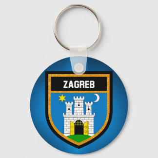 Zagreb Flag Keychain