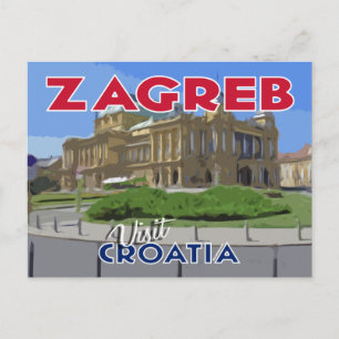 Zagreb, Visit Croatia Postcard