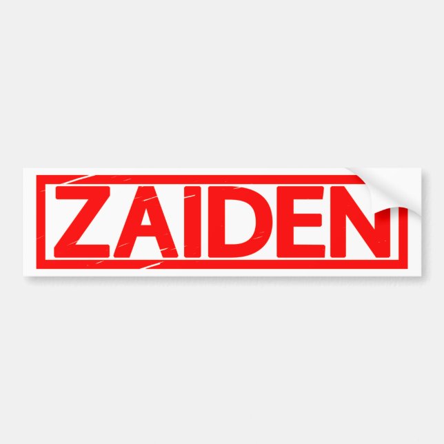 Zaiden Stamp Bumper Sticker (Front)