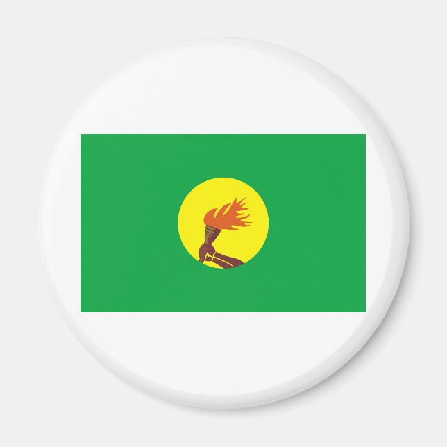 Zaire-Congo flag Magnet (Front)