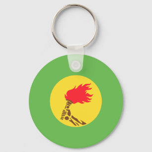 Zaire, Democratic Republic of the Congo flag Keychain