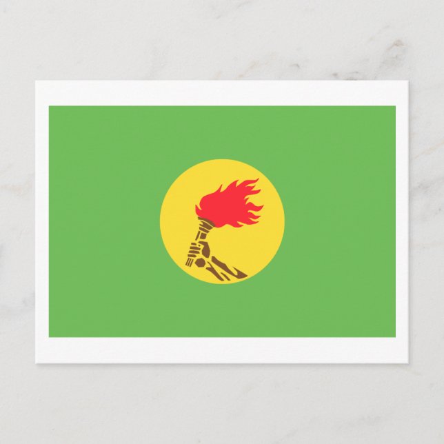 Zaire Flag (1971-1997) Postcard (Front)