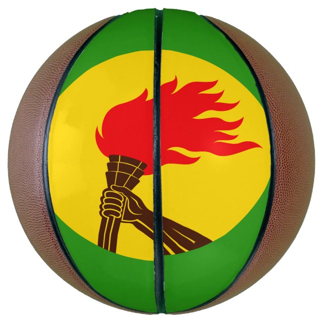 Zaire Flag Basketball (Vertical)