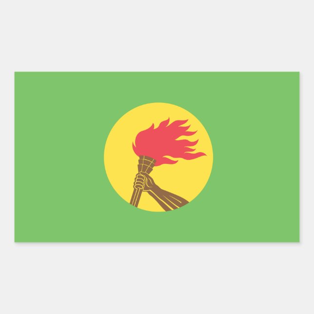 Zaire Flag Sticker (Front)