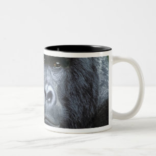 Zaire, Virungas National Park. Portrait of Two-Tone Coffee Mug
