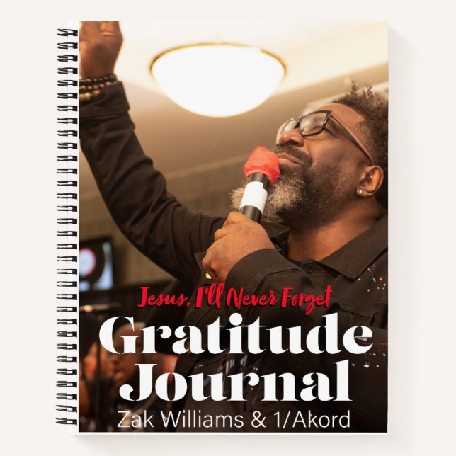 Zak Williams & 1/Akord Gratitude Carnet Spiral (Devant)