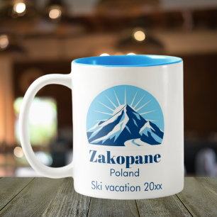 Zakopane resort Poland après-ski Two-Tone Coffee Mug