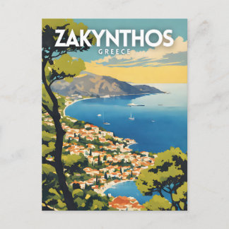 Zakynthos Greece Travel Postcard