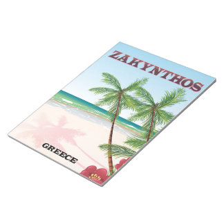 Zakynthos Greece travel poster Notepad