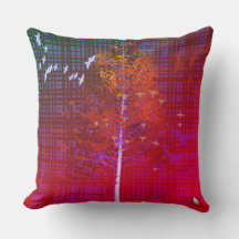 ZALMAXI HOME red bleu violet abstract tree
