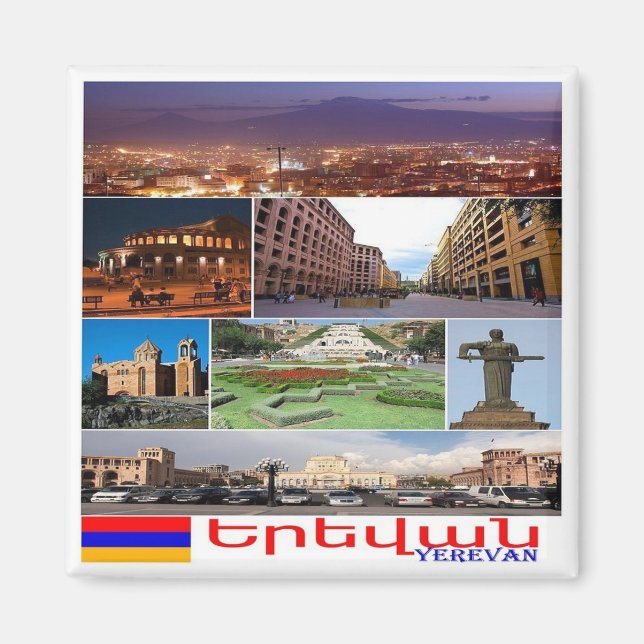 zAM011 I Love YEREVAN, Armenia, Asia, Fridge Magne Magnet (Front)