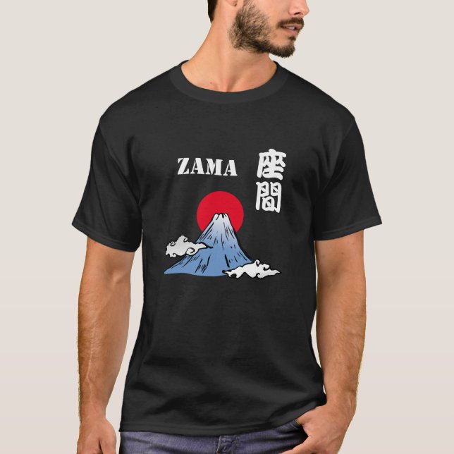 ZAMA with Mt. Fuji and the Sun T-Shirt (Front)