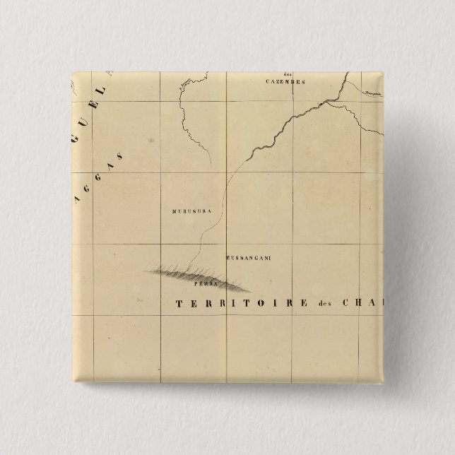 Zambia, Africa 45 2 Inch Square Button (Front)