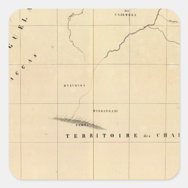 Zambia, Africa 45 Square Sticker (Front)