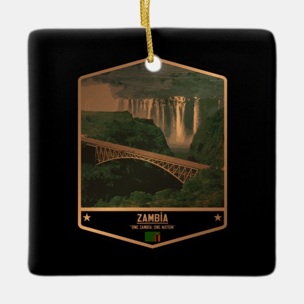 Zambia Flag Ornaments &amp; Christmas Ornaments | Zazzle CA