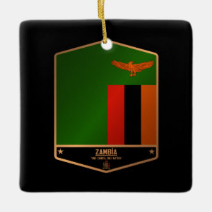 Zambia Ceramic Ornament