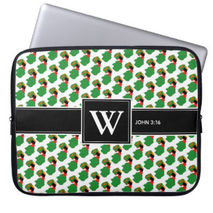 ZAMBIA Christian Scripture Monogram laptop Laptop Sleeve