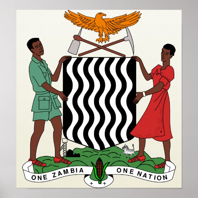 Zambia Coat of Arms detail Poster (Front)