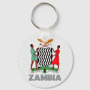 Zambia Coat of Arms Keychain