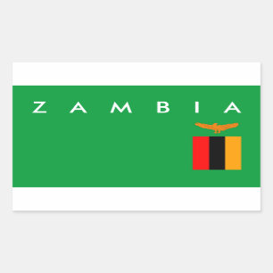zambia country flag nation symbol text name sticker