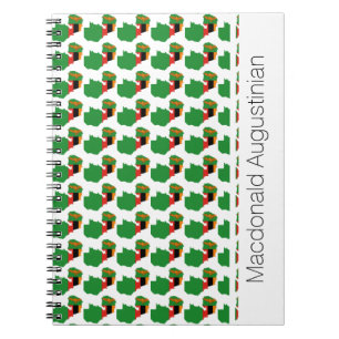 ZAMBIA FLAG Custom Add Name Notebook Journal