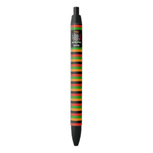 Zambia Flag Cute Patriotic Black Ink Pen