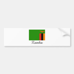 Zambia Flag Design Bumper Sticker