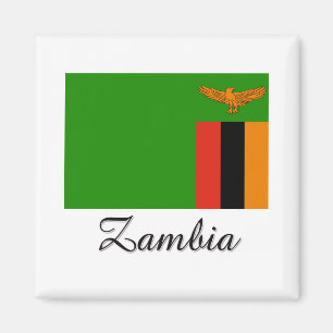 Zambia Flag Design Magnet