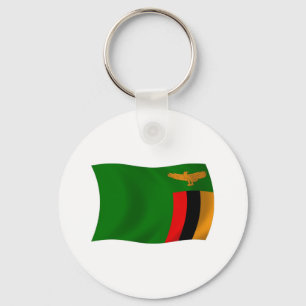 Zambia Flag Keychain