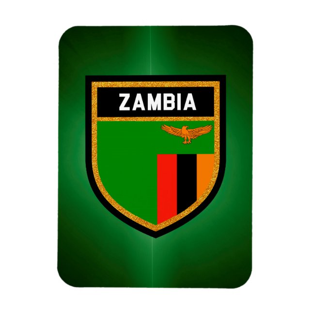 Zambia Flag Magnet (Vertical)