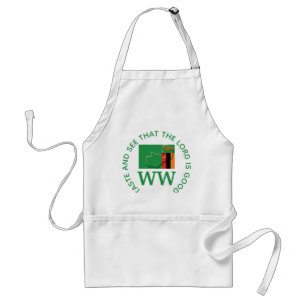 ZAMBIA Flag MONOGRAM Customized Scripture Standard Apron