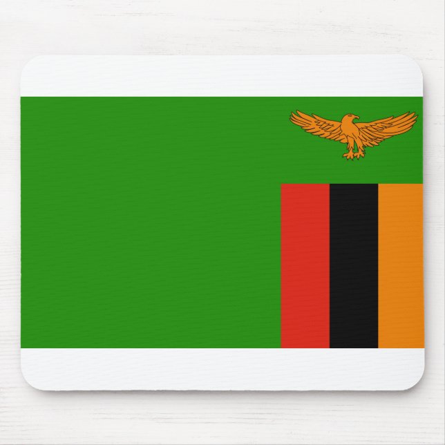 Zambia Flag Mouse Pad (Front)