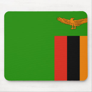 Zambia Flag Mouse Pad