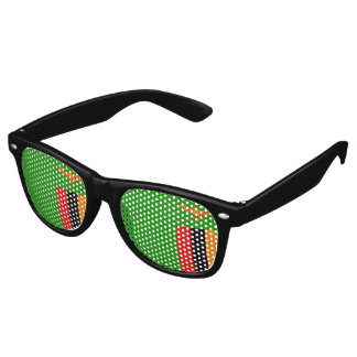 Zambia Flag Retro Sunglasses