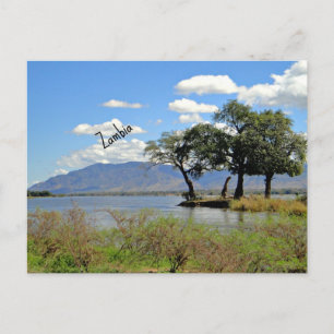 Zambia landscape postcard