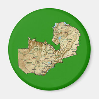 Zambia Map Magnet