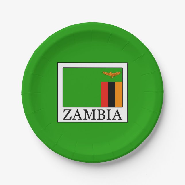 Zambia Paper Plate (Front)