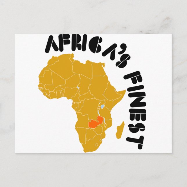 Zambian flag design postcard (Front)