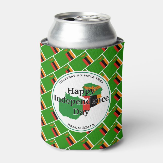 ZAMBIAN INDEPENDENCE Celebrating Zambia Can Cooler (Can Front)